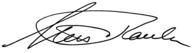 Steven M. Paul, M.D. signature